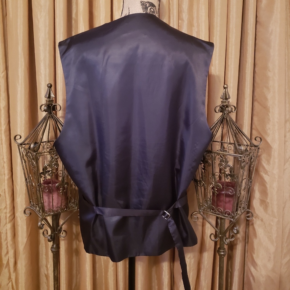 GIORGIO CAPELLI NWOT Blue Pinstripe 3 Piece Suit - Picture 4 of 8